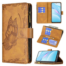 Load image into Gallery viewer, Flying Butterfly Embossing Pattern Zipper Horizontal Flip Leather Case with Holder &amp; Card Slots &amp; Wallet, For Xiaomi Redmi 9A, For Xiaomi Redmi 9C, For Xiaomi Redmi 9, For Xiaomi Redmi Note 10 Pro, For Xiaomi Redmi Note 9 Pro Max, For Xiaomi Redmi Note...