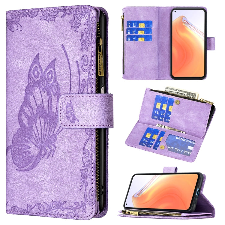 Flying Butterfly Embossing Pattern Zipper Horizontal Flip Leather Case with Holder & Card Slots & Wallet, For Xiaomi Redmi 9A, For Xiaomi Redmi 9C, For Xiaomi Redmi 9, For Xiaomi Redmi Note 10 Pro, For Xiaomi Redmi Note 9 Pro Max, For Xiaomi Redmi Note...
