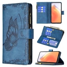 Load image into Gallery viewer, Flying Butterfly Embossing Pattern Zipper Horizontal Flip Leather Case with Holder &amp; Card Slots &amp; Wallet, For Xiaomi Redmi 9A, For Xiaomi Redmi 9C, For Xiaomi Redmi 9, For Xiaomi Redmi Note 10 Pro, For Xiaomi Redmi Note 9 Pro Max, For Xiaomi Redmi Note...
