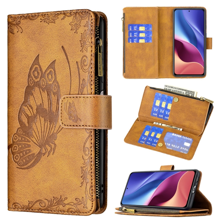 Flying Butterfly Embossing Pattern Zipper Horizontal Flip Leather Case with Holder & Card Slots & Wallet, For Xiaomi Redmi 9A, For Xiaomi Redmi 9C, For Xiaomi Redmi 9, For Xiaomi Redmi Note 10 Pro, For Xiaomi Redmi Note 9 Pro Max, For Xiaomi Redmi Note...