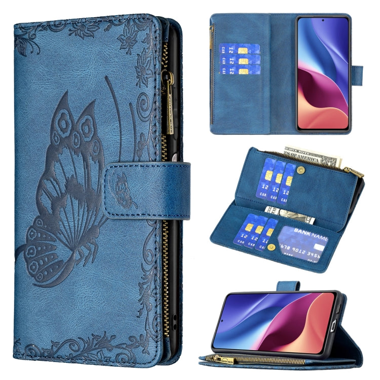 Flying Butterfly Embossing Pattern Zipper Horizontal Flip Leather Case with Holder & Card Slots & Wallet, For Xiaomi Redmi 9A, For Xiaomi Redmi 9C, For Xiaomi Redmi 9, For Xiaomi Redmi Note 10 Pro, For Xiaomi Redmi Note 9 Pro Max, For Xiaomi Redmi Note...