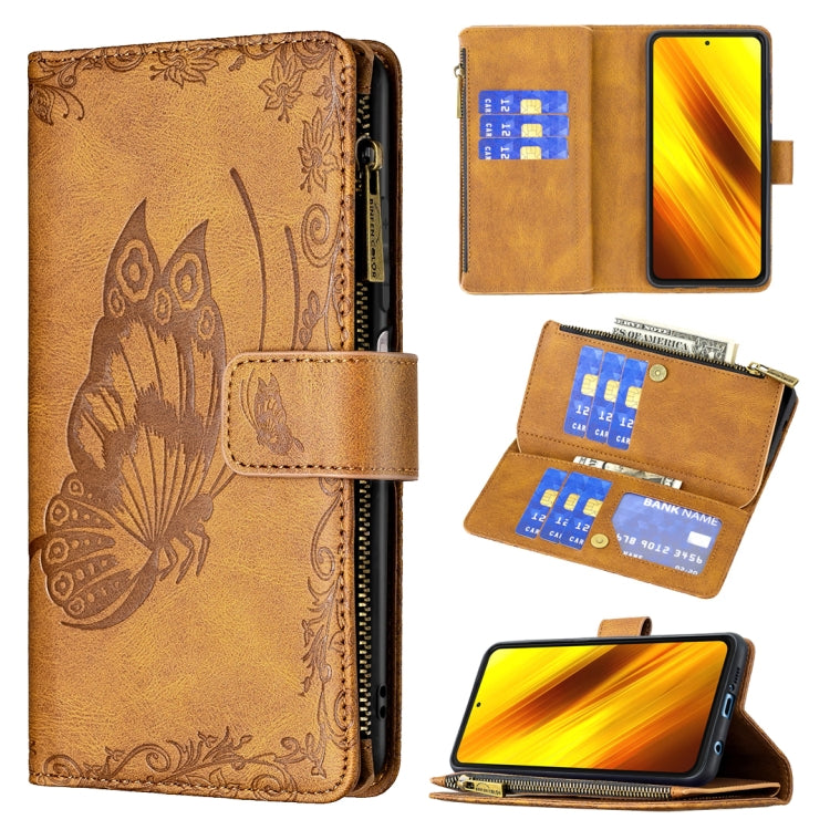 Flying Butterfly Embossing Pattern Zipper Horizontal Flip Leather Case with Holder & Card Slots & Wallet, For Xiaomi Redmi 9A, For Xiaomi Redmi 9C, For Xiaomi Redmi 9, For Xiaomi Redmi Note 10 Pro, For Xiaomi Redmi Note 9 Pro Max, For Xiaomi Redmi Note...