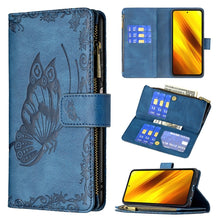 Load image into Gallery viewer, Flying Butterfly Embossing Pattern Zipper Horizontal Flip Leather Case with Holder &amp; Card Slots &amp; Wallet, For Xiaomi Redmi 9A, For Xiaomi Redmi 9C, For Xiaomi Redmi 9, For Xiaomi Redmi Note 10 Pro, For Xiaomi Redmi Note 9 Pro Max, For Xiaomi Redmi Note...