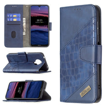 Load image into Gallery viewer, Matching Color Crocodile Texture Horizontal Flip PU Leather Case with Wallet &amp; Holder &amp; Card Slots, For Nokia G20, For Samsung Galaxy A22 5G