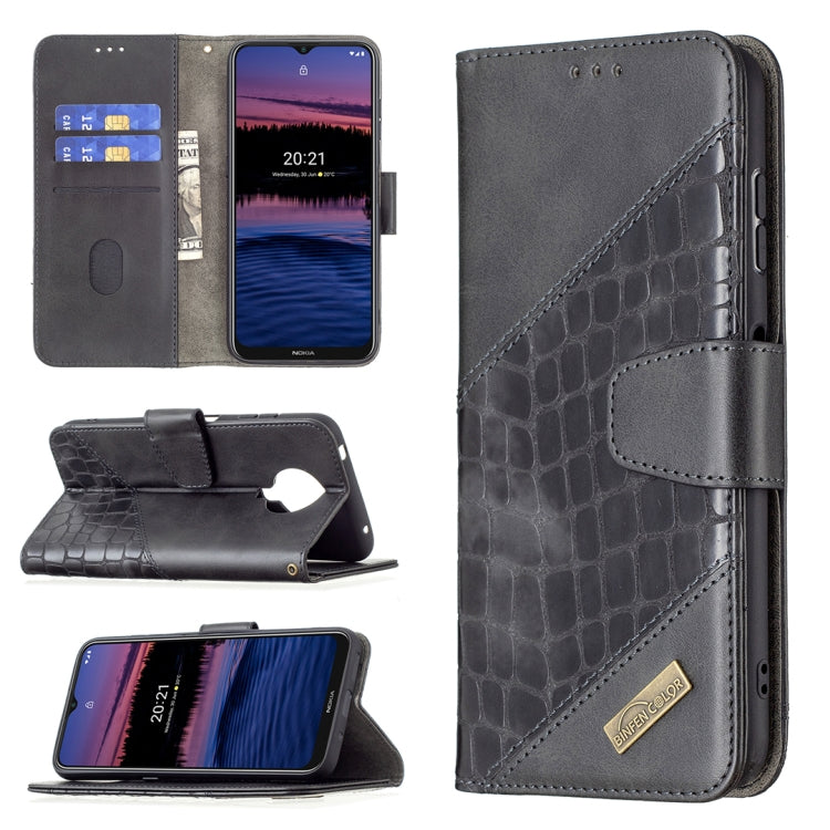 Matching Color Crocodile Texture Horizontal Flip PU Leather Case with Wallet & Holder & Card Slots, For Nokia G20, For Samsung Galaxy A22 5G