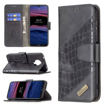 Load image into Gallery viewer, Matching Color Crocodile Texture Horizontal Flip PU Leather Case with Wallet &amp; Holder &amp; Card Slots, For Nokia G20, For Samsung Galaxy A22 5G
