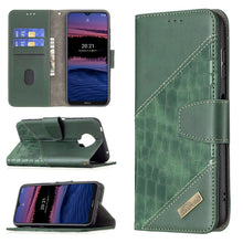 Load image into Gallery viewer, Matching Color Crocodile Texture Horizontal Flip PU Leather Case with Wallet &amp; Holder &amp; Card Slots, For Nokia G20, For Samsung Galaxy A22 5G