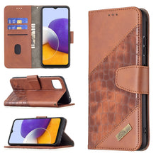Load image into Gallery viewer, Matching Color Crocodile Texture Horizontal Flip PU Leather Case with Wallet &amp; Holder &amp; Card Slots, For Nokia G20, For Samsung Galaxy A22 5G