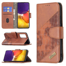 Load image into Gallery viewer, Matching Color Crocodile Texture Horizontal Flip PU Leather Case with Wallet &amp; Holder &amp; Card Slots, For Samsung Galaxy A82 5G