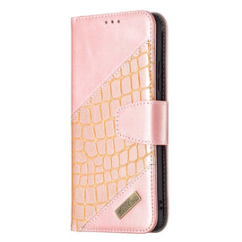Matching Color Crocodile Texture Horizontal Flip PU Leather Case with Wallet & Holder & Card Slots, For Samsung Galaxy A82 5G