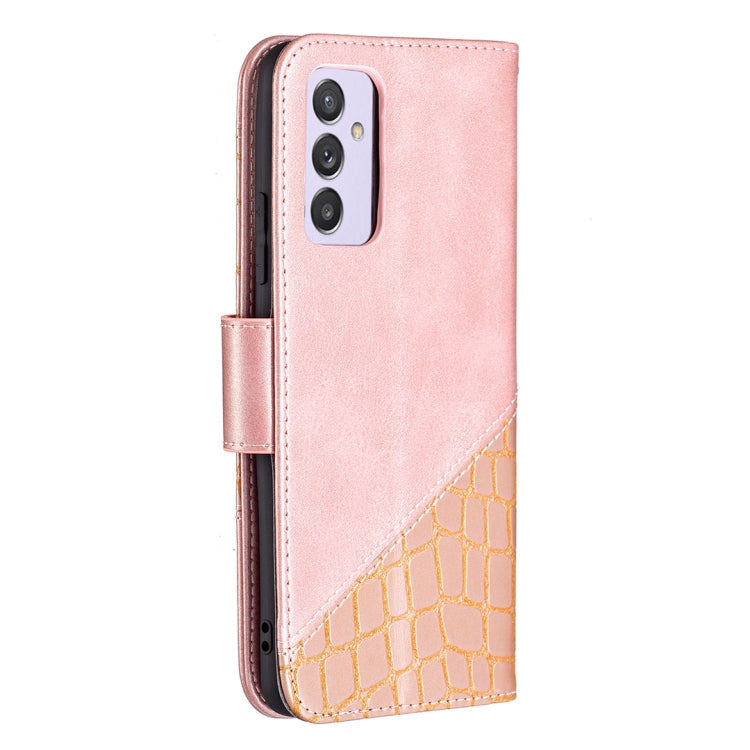 Matching Color Crocodile Texture Horizontal Flip PU Leather Case with Wallet & Holder & Card Slots, For Samsung Galaxy A82 5G