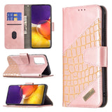 Matching Color Crocodile Texture Horizontal Flip PU Leather Case with Wallet & Holder & Card Slots, For Samsung Galaxy A82 5G
