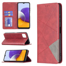 Load image into Gallery viewer, Rhombus Texture Horizontal Flip Magnetic Leather Case with Holder &amp; Card Slots, For Samsung Galaxy A22 5G, For Samsung Galaxy A82 5G