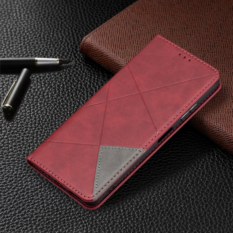 Rhombus Texture Horizontal Flip Magnetic Leather Case with Holder & Card Slots, For Samsung Galaxy A22 5G, For Samsung Galaxy A82 5G