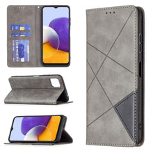 Load image into Gallery viewer, Rhombus Texture Horizontal Flip Magnetic Leather Case with Holder &amp; Card Slots, For Samsung Galaxy A22 5G, For Samsung Galaxy A82 5G