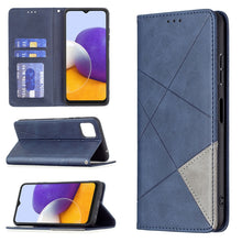 Load image into Gallery viewer, Rhombus Texture Horizontal Flip Magnetic Leather Case with Holder &amp; Card Slots, For Samsung Galaxy A22 5G, For Samsung Galaxy A82 5G