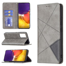 Load image into Gallery viewer, Rhombus Texture Horizontal Flip Magnetic Leather Case with Holder &amp; Card Slots, For Samsung Galaxy A22 5G, For Samsung Galaxy A82 5G