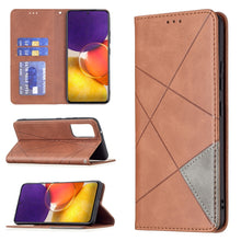 Load image into Gallery viewer, Rhombus Texture Horizontal Flip Magnetic Leather Case with Holder &amp; Card Slots, For Samsung Galaxy A22 5G, For Samsung Galaxy A82 5G