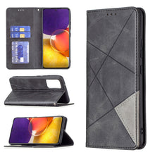 Load image into Gallery viewer, Rhombus Texture Horizontal Flip Magnetic Leather Case with Holder &amp; Card Slots, For Samsung Galaxy A22 5G, For Samsung Galaxy A82 5G