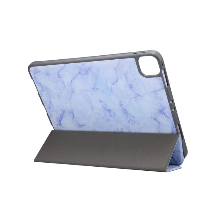 Marble Texture Horizontal Flip Leather Case with Three-folding Holder & Sleep / Wake-up Function, For iPad Pro 11 2022 / 2021