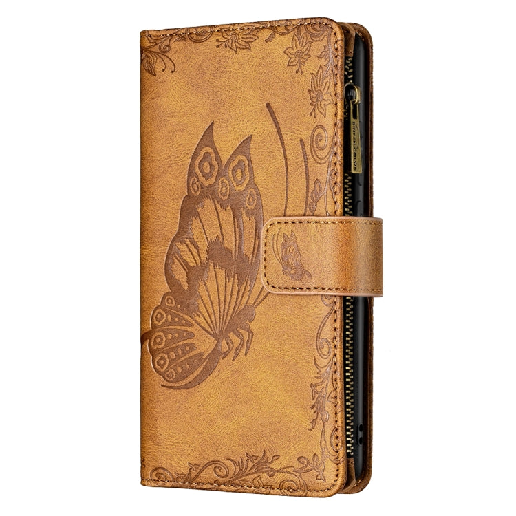 Flying Butterfly Embossing Pattern Zipper Horizontal Flip Leather Case with Holder & Card Slots & Wallet, For Samsung Galaxy A02s, For Samsung Galaxy A02, For Samsung Galaxy A11, For Samsung Galaxy A12, For Samsung Galaxy A21s, For Samsung Galaxy A21  ...