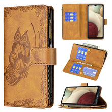 Load image into Gallery viewer, Flying Butterfly Embossing Pattern Zipper Horizontal Flip Leather Case with Holder &amp; Card Slots &amp; Wallet, For Samsung Galaxy A02s, For Samsung Galaxy A02, For Samsung Galaxy A11, For Samsung Galaxy A12, For Samsung Galaxy A21s, For Samsung Galaxy A21  ...