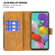 Load image into Gallery viewer, Flying Butterfly Embossing Pattern Zipper Horizontal Flip Leather Case with Holder &amp; Card Slots &amp; Wallet, For Samsung Galaxy A51 4G, For Samsung Galaxy A52 4G / 5G, For Samsung Galaxy A71 4G, For Samsung Galaxy A72 4G / 5G, For Samsung Galaxy S20      ...