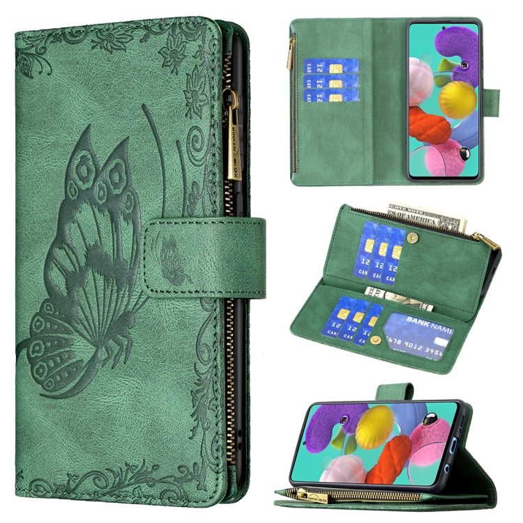 Flying Butterfly Embossing Pattern Zipper Horizontal Flip Leather Case with Holder & Card Slots & Wallet, For Samsung Galaxy A51 4G, For Samsung Galaxy A52 4G / 5G, For Samsung Galaxy A71 4G, For Samsung Galaxy A72 4G / 5G, For Samsung Galaxy S20      ...