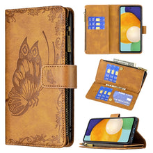Load image into Gallery viewer, Flying Butterfly Embossing Pattern Zipper Horizontal Flip Leather Case with Holder &amp; Card Slots &amp; Wallet, For Samsung Galaxy A51 4G, For Samsung Galaxy A52 4G / 5G, For Samsung Galaxy A71 4G, For Samsung Galaxy A72 4G / 5G, For Samsung Galaxy S20      ...