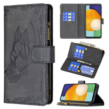Load image into Gallery viewer, Flying Butterfly Embossing Pattern Zipper Horizontal Flip Leather Case with Holder &amp; Card Slots &amp; Wallet, For Samsung Galaxy A51 4G, For Samsung Galaxy A52 4G / 5G, For Samsung Galaxy A71 4G, For Samsung Galaxy A72 4G / 5G, For Samsung Galaxy S20      ...
