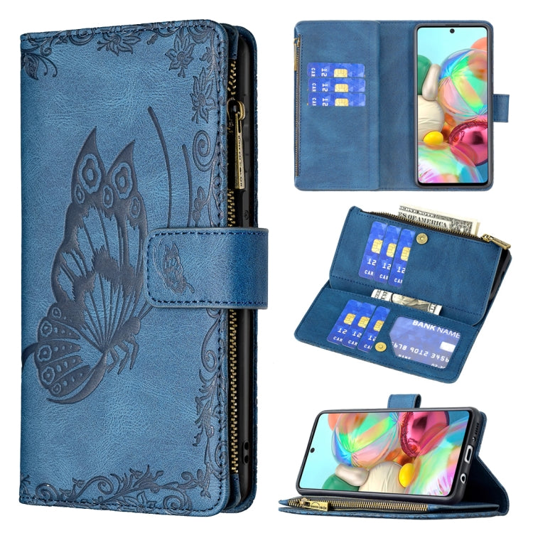Flying Butterfly Embossing Pattern Zipper Horizontal Flip Leather Case with Holder & Card Slots & Wallet, For Samsung Galaxy A51 4G, For Samsung Galaxy A52 4G / 5G, For Samsung Galaxy A71 4G, For Samsung Galaxy A72 4G / 5G, For Samsung Galaxy S20      ...