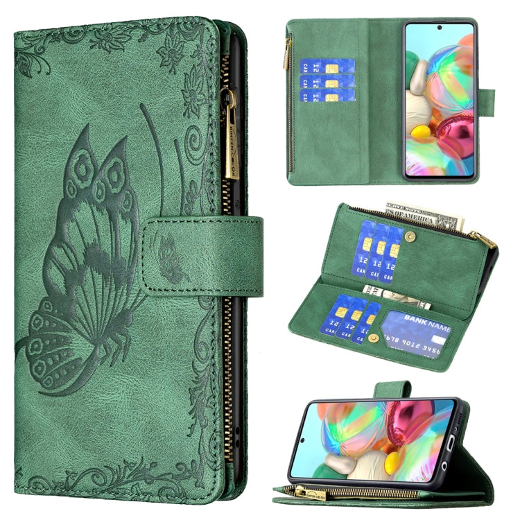 Flying Butterfly Embossing Pattern Zipper Horizontal Flip Leather Case with Holder & Card Slots & Wallet, For Samsung Galaxy A51 4G, For Samsung Galaxy A52 4G / 5G, For Samsung Galaxy A71 4G, For Samsung Galaxy A72 4G / 5G, For Samsung Galaxy S20      ...
