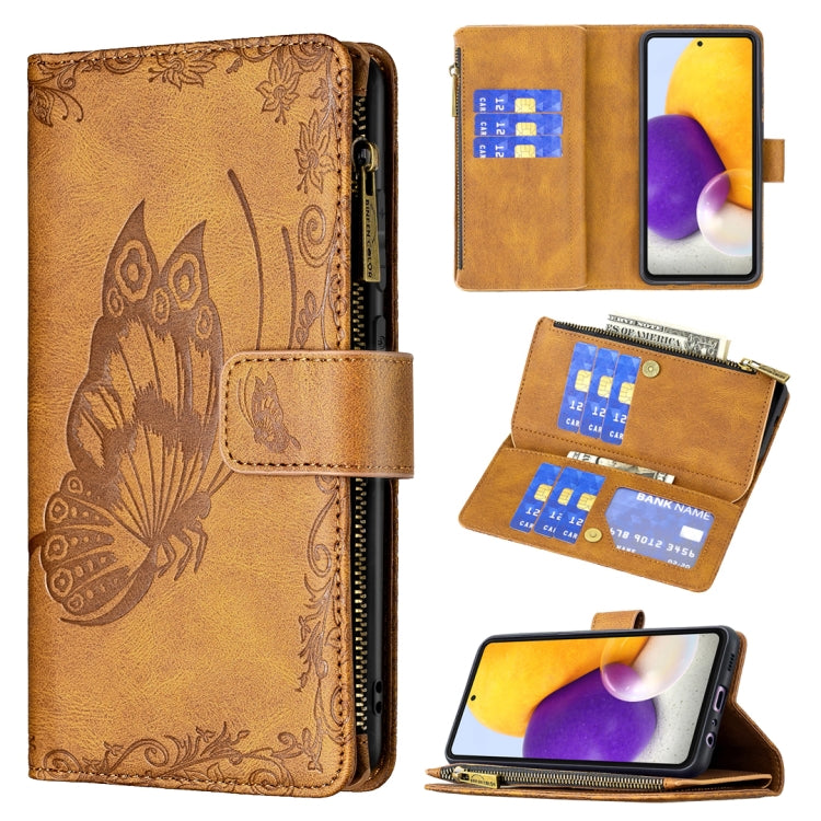 Flying Butterfly Embossing Pattern Zipper Horizontal Flip Leather Case with Holder & Card Slots & Wallet, For Samsung Galaxy A51 4G, For Samsung Galaxy A52 4G / 5G, For Samsung Galaxy A71 4G, For Samsung Galaxy A72 4G / 5G, For Samsung Galaxy S20      ...