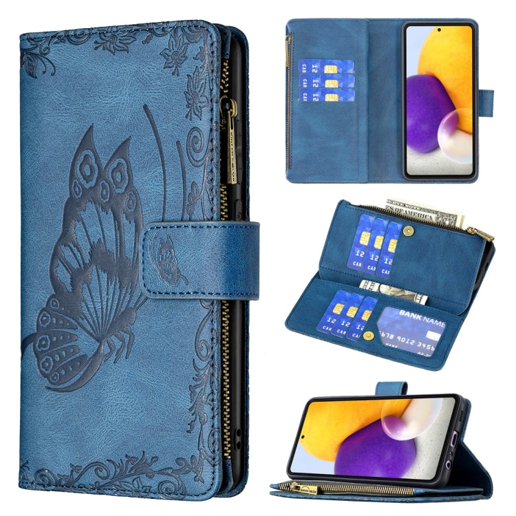 Flying Butterfly Embossing Pattern Zipper Horizontal Flip Leather Case with Holder & Card Slots & Wallet, For Samsung Galaxy A51 4G, For Samsung Galaxy A52 4G / 5G, For Samsung Galaxy A71 4G, For Samsung Galaxy A72 4G / 5G, For Samsung Galaxy S20      ...