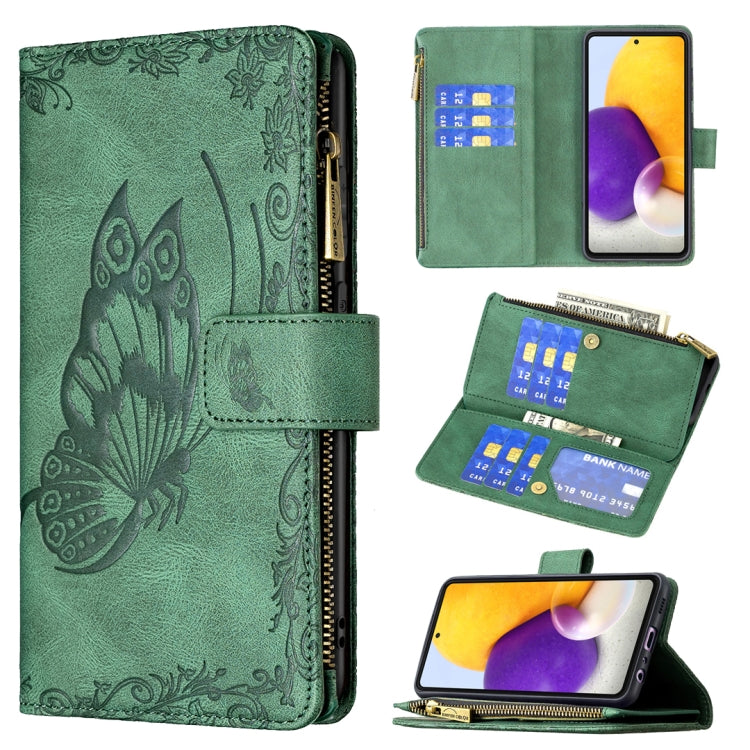 Flying Butterfly Embossing Pattern Zipper Horizontal Flip Leather Case with Holder & Card Slots & Wallet, For Samsung Galaxy A51 4G, For Samsung Galaxy A52 4G / 5G, For Samsung Galaxy A71 4G, For Samsung Galaxy A72 4G / 5G, For Samsung Galaxy S20      ...