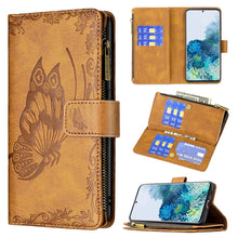 Load image into Gallery viewer, Flying Butterfly Embossing Pattern Zipper Horizontal Flip Leather Case with Holder &amp; Card Slots &amp; Wallet, For Samsung Galaxy A51 4G, For Samsung Galaxy A52 4G / 5G, For Samsung Galaxy A71 4G, For Samsung Galaxy A72 4G / 5G, For Samsung Galaxy S20      ...