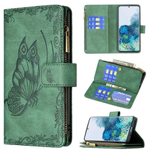 Load image into Gallery viewer, Flying Butterfly Embossing Pattern Zipper Horizontal Flip Leather Case with Holder &amp; Card Slots &amp; Wallet, For Samsung Galaxy A51 4G, For Samsung Galaxy A52 4G / 5G, For Samsung Galaxy A71 4G, For Samsung Galaxy A72 4G / 5G, For Samsung Galaxy S20      ...