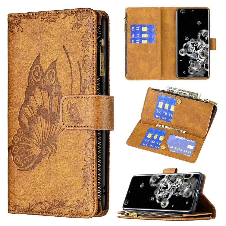 Flying Butterfly Embossing Pattern Zipper Horizontal Flip Leather Case with Holder & Card Slots & Wallet, For Samsung Galaxy A51 4G, For Samsung Galaxy A52 4G / 5G, For Samsung Galaxy A71 4G, For Samsung Galaxy A72 4G / 5G, For Samsung Galaxy S20      ...
