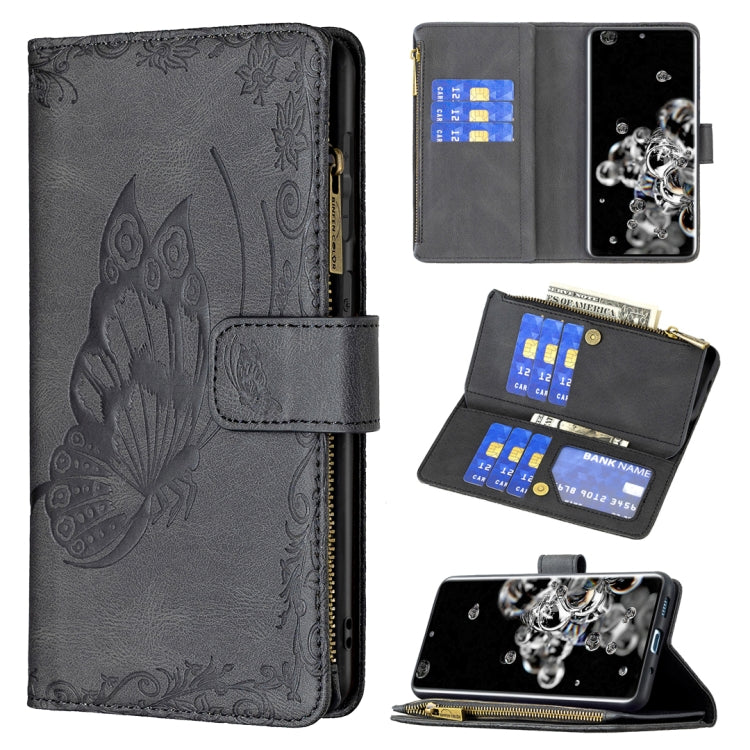 Flying Butterfly Embossing Pattern Zipper Horizontal Flip Leather Case with Holder & Card Slots & Wallet, For Samsung Galaxy A51 4G, For Samsung Galaxy A52 4G / 5G, For Samsung Galaxy A71 4G, For Samsung Galaxy A72 4G / 5G, For Samsung Galaxy S20      ...