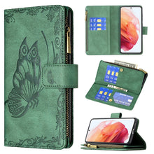 Load image into Gallery viewer, Flying Butterfly Embossing Pattern Zipper Horizontal Flip Leather Case with Holder &amp; Card Slots &amp; Wallet, For Samsung Galaxy A51 4G, For Samsung Galaxy A52 4G / 5G, For Samsung Galaxy A71 4G, For Samsung Galaxy A72 4G / 5G, For Samsung Galaxy S20      ...