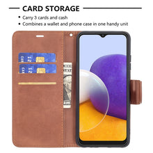 Load image into Gallery viewer, Retro Lambskin Texture Pure Color Horizontal Flip PU Leather Case with Holder &amp; Card Slots &amp; Wallet &amp; Lanyard, For Samsung Galaxy A22 5G, For Samsung Galaxy A82 5G