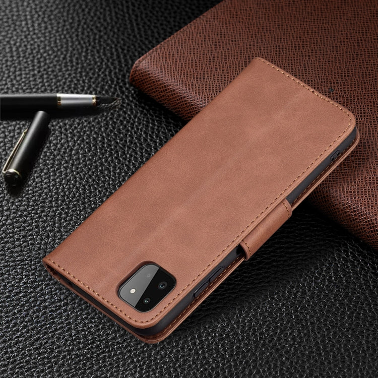 Retro Lambskin Texture Pure Color Horizontal Flip PU Leather Case with Holder & Card Slots & Wallet & Lanyard, For Samsung Galaxy A22 5G, For Samsung Galaxy A82 5G