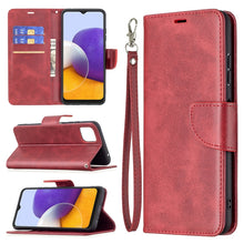 Load image into Gallery viewer, Retro Lambskin Texture Pure Color Horizontal Flip PU Leather Case with Holder &amp; Card Slots &amp; Wallet &amp; Lanyard, For Samsung Galaxy A22 5G, For Samsung Galaxy A82 5G