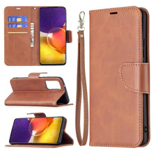Load image into Gallery viewer, Retro Lambskin Texture Pure Color Horizontal Flip PU Leather Case with Holder &amp; Card Slots &amp; Wallet &amp; Lanyard, For Samsung Galaxy A22 5G, For Samsung Galaxy A82 5G