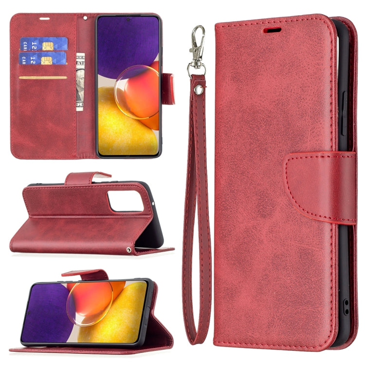 Retro Lambskin Texture Pure Color Horizontal Flip PU Leather Case with Holder & Card Slots & Wallet & Lanyard, For Samsung Galaxy A22 5G, For Samsung Galaxy A82 5G