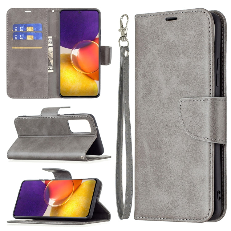 Retro Lambskin Texture Pure Color Horizontal Flip PU Leather Case with Holder & Card Slots & Wallet & Lanyard, For Samsung Galaxy A22 5G, For Samsung Galaxy A82 5G