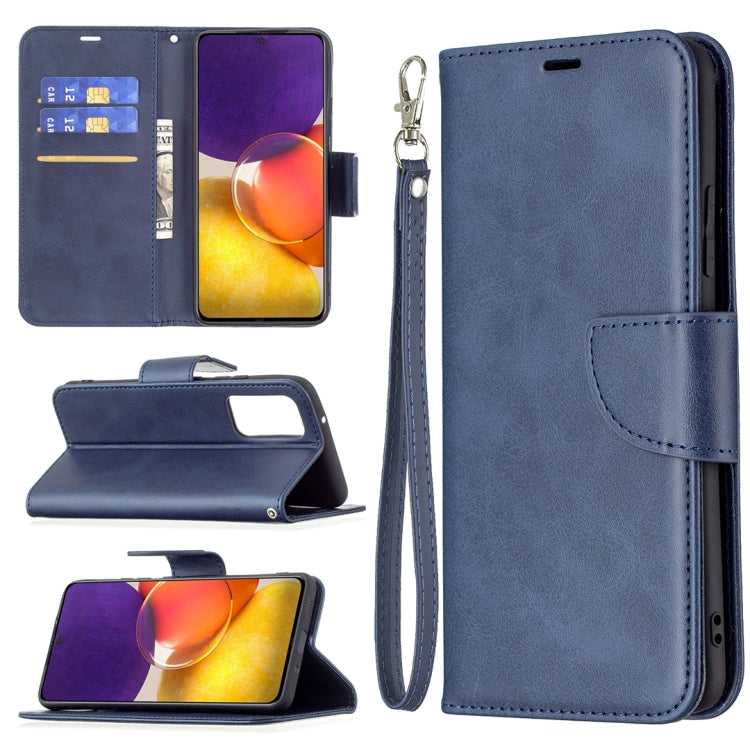 Retro Lambskin Texture Pure Color Horizontal Flip PU Leather Case with Holder & Card Slots & Wallet & Lanyard, For Samsung Galaxy A22 5G, For Samsung Galaxy A82 5G