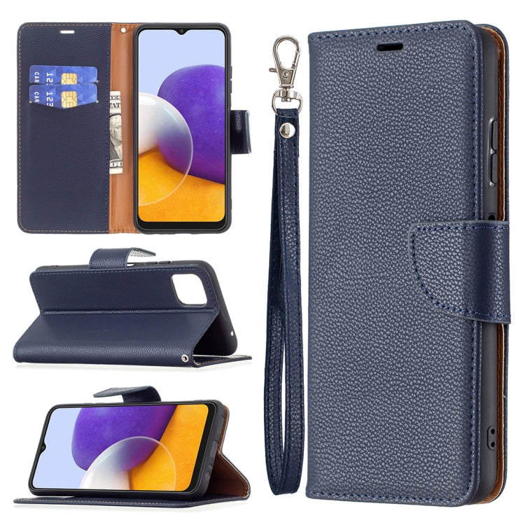 Litchi Texture Pure Color Horizontal Flip Leather Case with Holder & Card Slots & Wallet & Lanyard, For Samsung Galaxy A22 5G, For Samsung Galaxy A82 5G