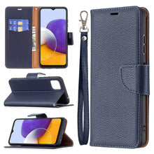 Load image into Gallery viewer, Litchi Texture Pure Color Horizontal Flip Leather Case with Holder &amp; Card Slots &amp; Wallet &amp; Lanyard, For Samsung Galaxy A22 5G, For Samsung Galaxy A82 5G