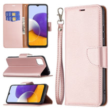 Load image into Gallery viewer, Litchi Texture Pure Color Horizontal Flip Leather Case with Holder &amp; Card Slots &amp; Wallet &amp; Lanyard, For Samsung Galaxy A22 5G, For Samsung Galaxy A82 5G